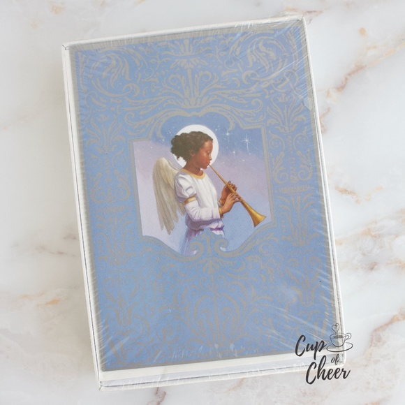 🔥Sale!✨3/$20🎄Angelic Trumpets Christmas Card Set - Picture 2 of 3